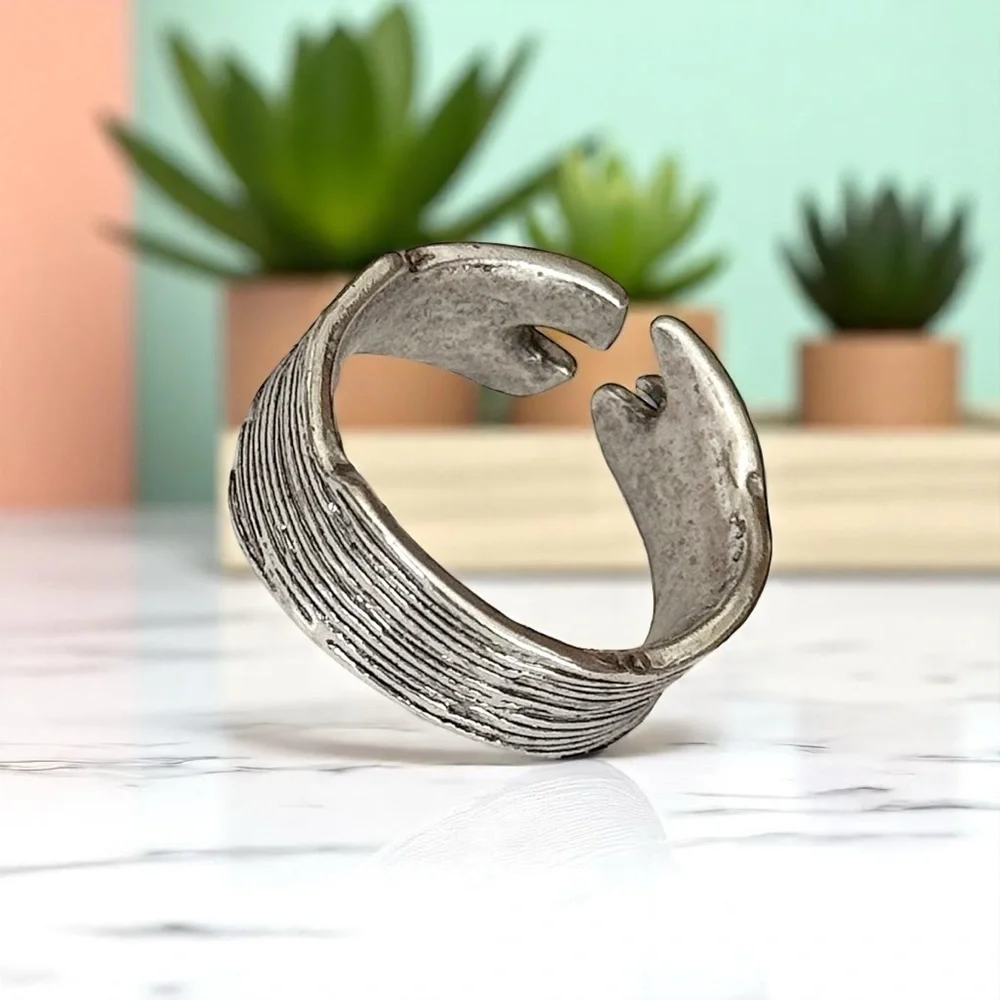 5 For $25💫Trendy Silver Whimsigoth Ring